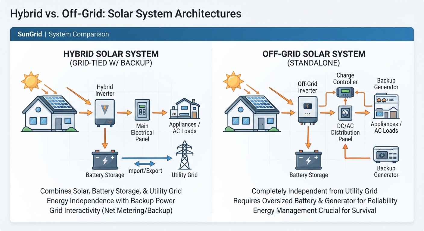 Hybrid vs Off-Grid: Choosing Your Freedom