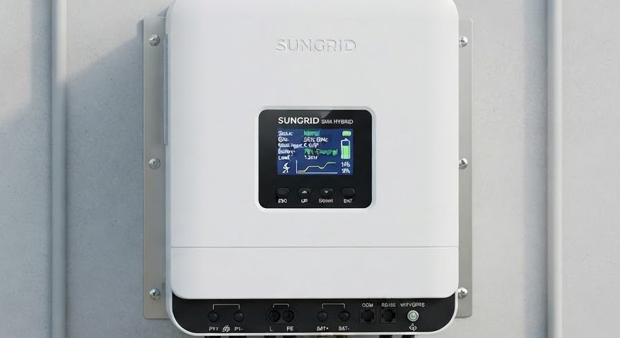 6kW Hybrid Solar Inverter (Pure Sine Wave) — detail view