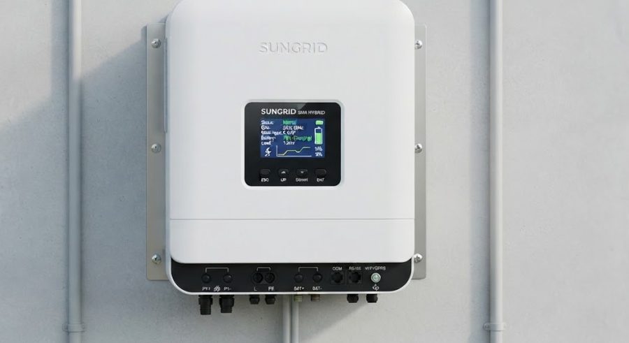 6kW Hybrid Solar Inverter (Pure Sine Wave) — alternate view