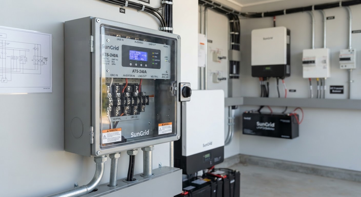 Automatic Transfer Switch 63A — 63A · Automatic Grid Changeover